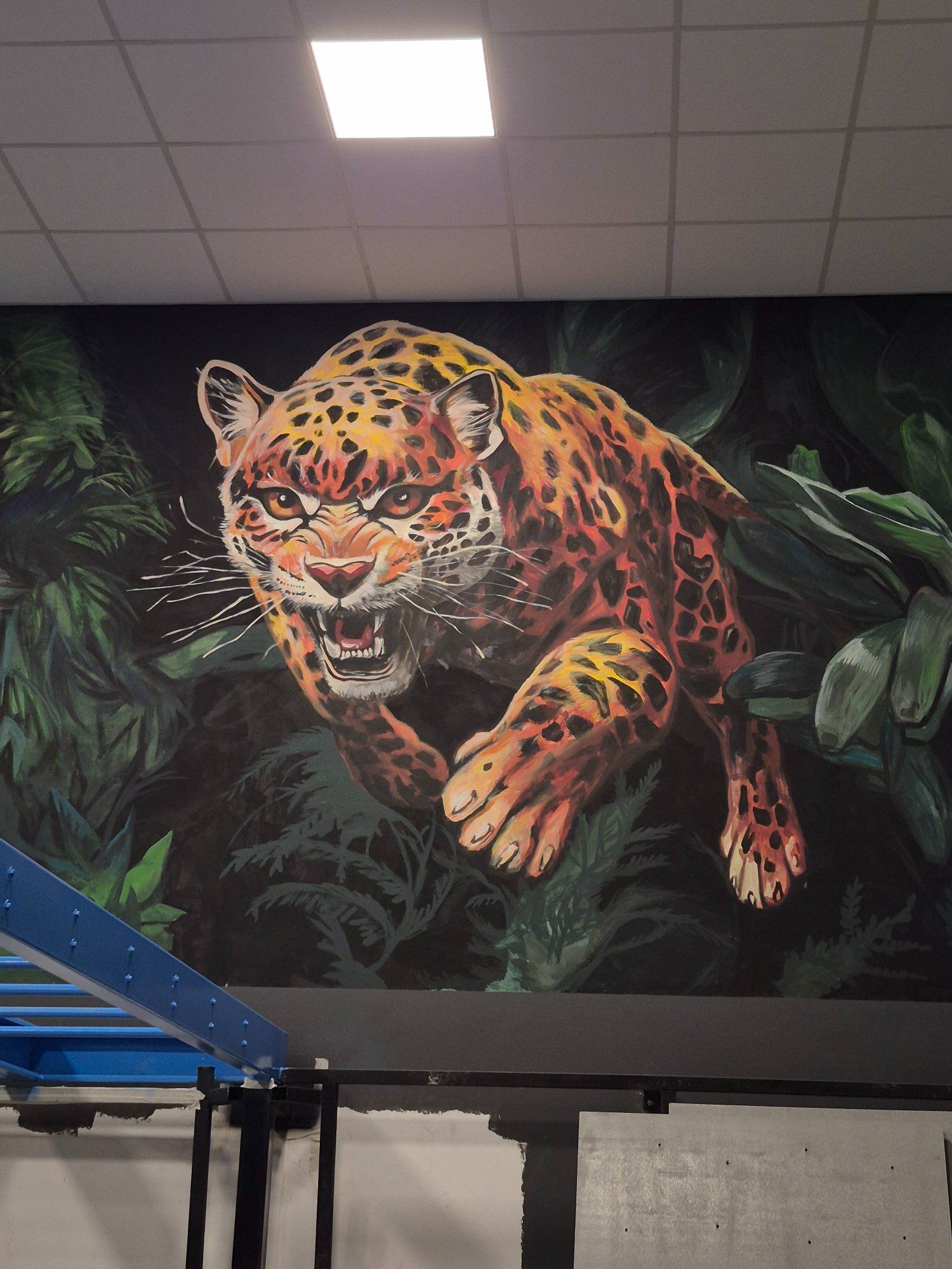 Mural del yaguareté por Ariel Ocampo en 360ANIMAL